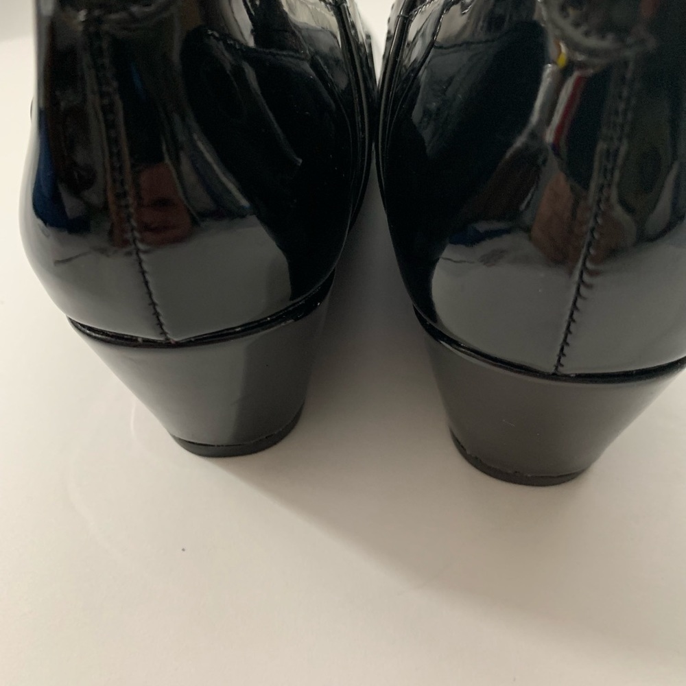 Rachel Girl dress wedge Shoes Size 12 Black - Picture 3 of 11